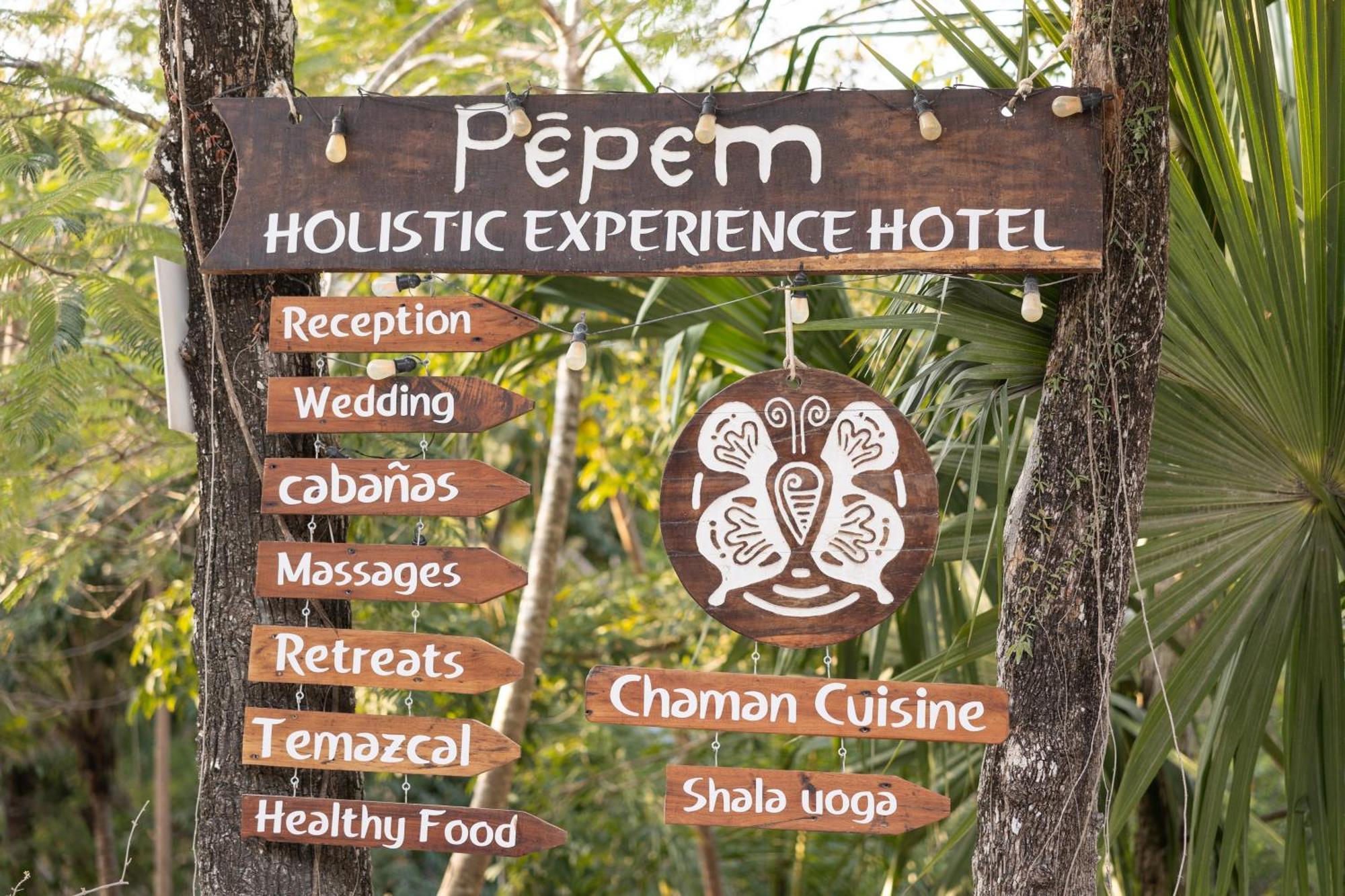 הוילה Pepem Holistic Experience - Peaceful Retreat Near Tulum (Adults Only) מראה חיצוני תמונה